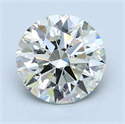 1.70 quilates, Redondo Diamante , Color J, claridad SI2 y certificado por GIA