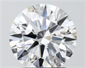 Lab Grown Diamond 2.03 Carats, Round with Ideal Cut, D Color, VVS2 Clarity and Certified by IGI