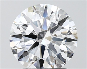 Picture of Lab Grown Diamond 2.03 Carats, Round with Ideal Cut, D Color, VVS2 Clarity and Certified by IGI