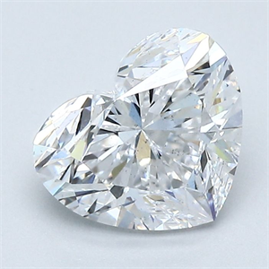 Picture of Natural Diamond 1.74 Carats, Heart with  Cut, D Color, SI1 Clarity and Certified by GIA