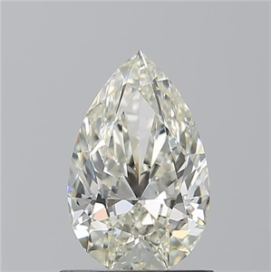 Picture of Natural Diamond 0.91 Carats, Pear with  Cut, K Color, SI1 Clarity and Certified by GIA