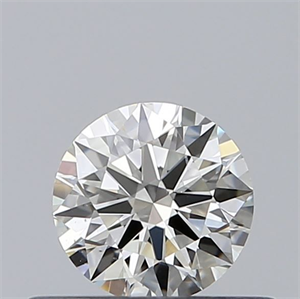 Picture of Natural Diamond 0.40 Carats, Round with Excellent Cut, J Color, VS2 Clarity and Certified by GIA