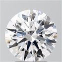 Lab Grown Diamond 3.03 Carats, Round with Ideal Cut, D Color, VS1 Clarity and Certified by IGI