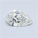 Natural Diamond 0.52 Carats, Pear with  Cut, G Color, SI1 Clarity and Certified by GIA