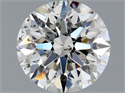 Natural Diamond 1.03 Carats, Round with Excellent Cut, H Color, SI2 Clarity and Certified by GIA