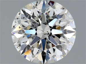 Picture of Natural Diamond 1.03 Carats, Round with Excellent Cut, H Color, SI2 Clarity and Certified by GIA