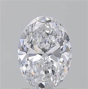 Picture of Natural Diamond 1.20 Carats, Oval with  Cut, D Color, SI2 Clarity and Certified by GIA