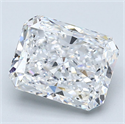 Natural Diamond 3.01 Carats, Radiant with  Cut, D Color, VS2 Clarity and Certified by GIA