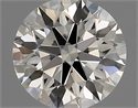 Natural Diamond 0.73 Carats, Round with Excellent Cut, H Color, IF Clarity and Certified by IGI