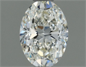 Natural Diamond 0.50 Carats, Oval with  Cut, I Color, VS2 Clarity and Certified by IGI