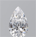 Diamante Natural 0.50 quilates, De pera , Color D, claridad SI1 y certificado GIA