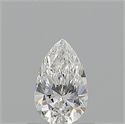 Diamante Natural 0.50 quilates, De pera , Color E, claridad VVS2 y certificado GIA