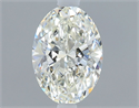 Natural Diamond 0.40 Carats, Oval with  Cut, J Color, VS1 Clarity and Certified by GIA