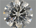 Natural Diamond 0.90 Carats, Round with Excellent Cut, I Color, I1 Clarity and Certified by IGI