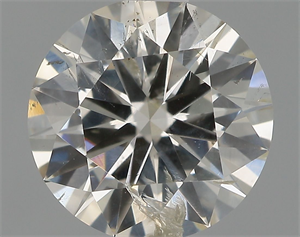 Picture of Natural Diamond 0.90 Carats, Round with Excellent Cut, I Color, I1 Clarity and Certified by IGI