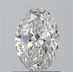 Foto Diamante Natural 0.90 quilates, Ovalado , Color E, claridad SI2 y certificado GIA de