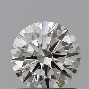 Picture of Natural Diamond 0.77 Carats, Round with Excellent Cut, L Color, SI2 Clarity and Certified by GIA