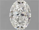 Natural Diamond 0.91 Carats, Oval with  Cut, F Color, SI2 Clarity and Certified by GIA