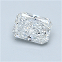 0.83 Carats, Radiant Diamond with  Cut, F Color, VS2 Clarity and Certified by GIA
