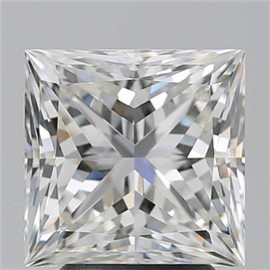 Picture of Natural Diamond 3.53 Carats, Princess with  Cut, J Color, VS1 Clarity and Certified by GIA