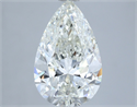 Natural Diamond 3.00 Carats, Pear with  Cut, I Color, SI1 Clarity and Certified by IGI