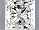 Natural Diamond 1.01 Carats, Princess with  Cut, J Color, VS1 Clarity and Certified by GIA