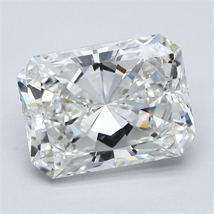 Foto Diamante Natural 4.05 quilates, Radiante , Color F, claridad VS1 y certificado GIA de