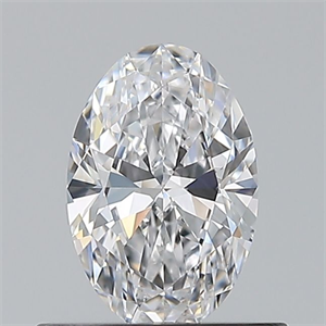 Picture of Natural Diamond 0.50 Carats, Oval with  Cut, D Color, VVS2 Clarity and Certified by GIA