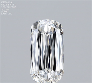 Foto Diamante Natural 0.32 quilates,  , Color F, claridad VVS1 y certificado GIA de
