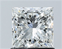 Natural Diamond 1.05 Carats, Princess with  Cut, I Color, IF Clarity and Certified by GIA