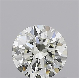 Picture of Natural Diamond 0.52 Carats, Round with Excellent Cut, K Color, VS1 Clarity and Certified by GIA
