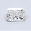 0.80 Carats, Radiant Diamond with  Cut, F Color, VS2 Clarity and Certified by GIA
