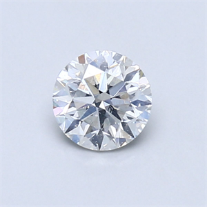 Picture of Natural Diamond 0.60 Carats, Round with Very Good Cut, F Color, SI2 Clarity and Certified by GIA