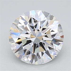 Picture of Lab Grown Diamond 2.02 Carats, Round with Ideal Cut, D Color, VVS1 Clarity and Certified by IGI