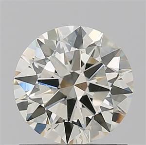 Picture of Natural Diamond 1.01 Carats, Round with Excellent Cut, K Color, SI1 Clarity and Certified by IGI