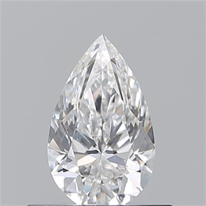 Picture of Natural Diamond 0.51 Carats, Pear with  Cut, E Color, VS2 Clarity and Certified by GIA