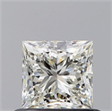 Natural Diamond 0.60 Carats, Princess with  Cut, J Color, VS1 Clarity and Certified by GIA
