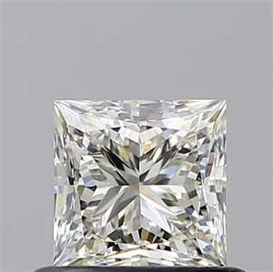 Picture of Natural Diamond 0.60 Carats, Princess with  Cut, J Color, VS1 Clarity and Certified by GIA