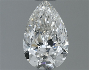 Picture of Natural Diamond 0.50 Carats, Pear with  Cut, H Color, SI1 Clarity and Certified by GIA