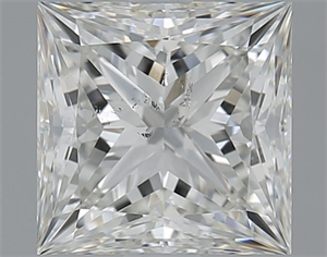 Picture of Natural Diamond 1.50 Carats, Princess with  Cut, I Color, SI2 Clarity and Certified by GIA