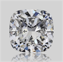 Natural Diamond 0.56 Carats, Cushion with  Cut, D Color, VVS1 Clarity and Certified by GIA