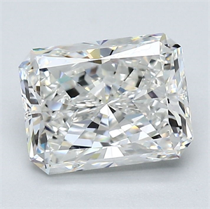 Foto Diamante Natural 1.90 quilates, Radiante , Color F, claridad VVS1 y certificado GIA de