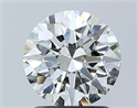 Diamante Natural 1.52 quilates, Redondo , Color I, claridad VS1 y certificado GIA