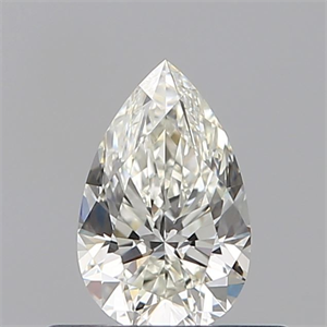 Picture of Natural Diamond 0.42 Carats, Pear with  Cut, I Color, IF Clarity and Certified by GIA