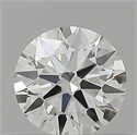 Natural Diamond 0.49 Carats, Round with Excellent Cut, H Color, IF Clarity and Certified by GIA