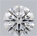 Lab Grown Diamond 3.08 Carats, Round with Ideal Cut, D Color, VVS1 Clarity and Certified by IGI