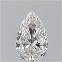 Natural Diamond 0.57 Carats, Pear with  Cut, H Color, VS1 Clarity and Certified by GIA