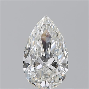 Picture of Natural Diamond 0.57 Carats, Pear with  Cut, H Color, VS1 Clarity and Certified by GIA