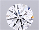 Lab Grown Diamond 3.02 Carats, Round with Ideal Cut, D Color, VVS2 Clarity and Certified by IGI