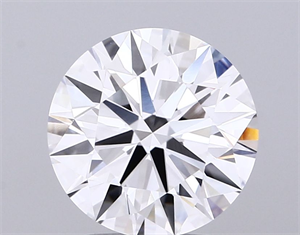 Picture of Lab Grown Diamond 3.02 Carats, Round with Ideal Cut, D Color, VVS2 Clarity and Certified by IGI